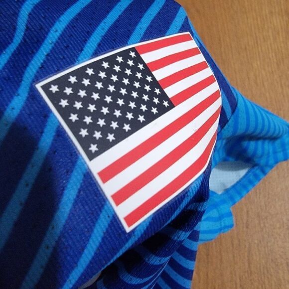 Nike Elite Pro USA Olympics Team Track Field Running Singlet Blue Men's Size L - Picture 7 of 10